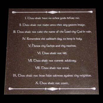 ten commandments-granite
